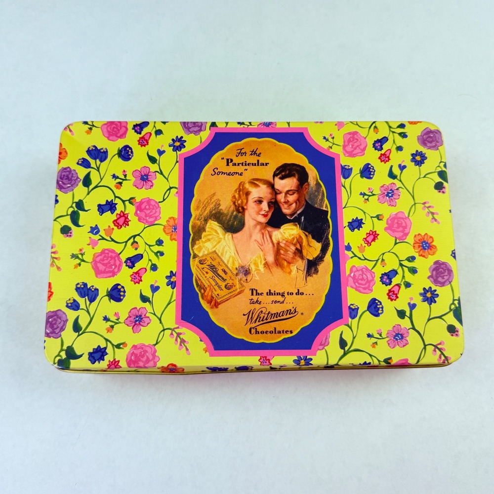 Whitman's Sampler 150th Anniversary Limited Edition Tin 1992 Floral Vintage